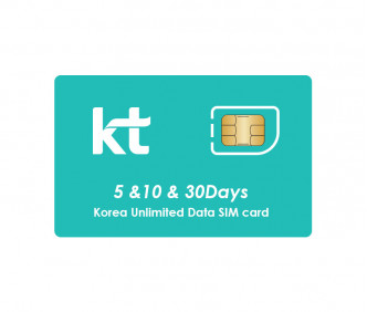 Korea Unlimited Data SIM (KR Airport Pick-up)